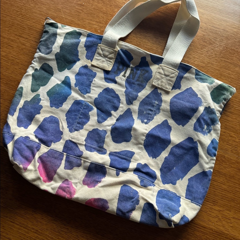 VS PINK leopard tote
